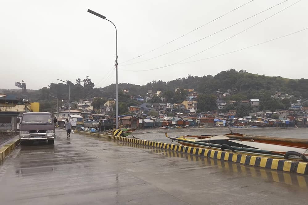 Walking in Mauban Quezon during heavy rain